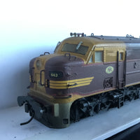 4437 Locomotive Lima body detailed heavy weathering 4437 remounted on a Athearn all drive all pick up power chassis  DC 2nd Hand