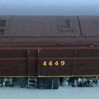 4449 Locomotive Lima body detailed heavy weathering 4449 remounted on a Athearn all drive all pick up power chassis  DC 2nd Hand