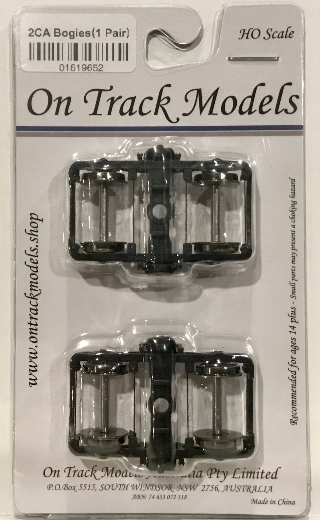 Bogies 2CA HO PASSENGER CAR 1 Pair On Track Modes
