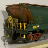 2nd hand VHGF 348-A FREIGHT AUSTRALIA GRAIN Hopper KD couplers, M-Wheels, HO Steam Era Model built kit.