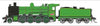 SDS - VR K Class Loco - K 190 - Green 2-tone, Preserved 1980s Plate Cowcatcher, Boxpok Wheels, Welded Tender - DCC SOUND