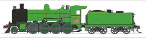 SDS - VR K Class Loco - K 190 - Green 2-tone, Preserved 1980s Plate Cowcatcher, Boxpok Wheels, Welded Tender - DCC SOUND