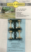 Kerroby Models - HD 3829 - 38'CL Tender Bogies W-METAL 1Pr.