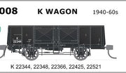 K Wagon - K008 - 5 car pack - SDS - K Wagon 1940 - 60's