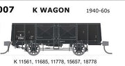 K Wagon - K007 - 5 car pack - SDS - K Wagon 1940 - 60's