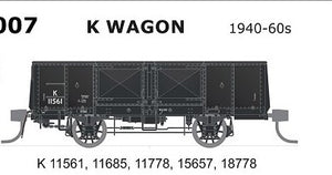 K Wagon 007 - SDS - K Wagon 1940 - 60's - 5 pack