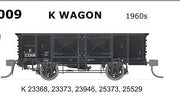 K Wagon - K009 - 5 car pack - SDS - K Wagon 1960