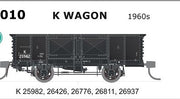 K Wagon - K010 - 5 CAR PACK  - SDS - K Wagon 1960