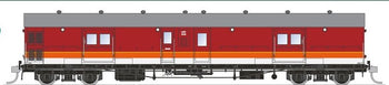 SDS Models:  - LHO 6 - LHO 1618 - Double Guard Door, Plain Bearing Bogies, SRA Candy Livery.