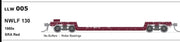SDS Models LLW 005 -NWLF 130 1980s SRA Red, No Buffers, Roller Bearing