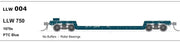 SDS Models - LLW 004 - LLW 750 1970s PTC Blue, No Buffers, Roller Bearing