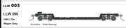 SDS Models - LLW 003 - LLW 590 1960/70s WAGON GRAY No Buffers, Roller Bearing