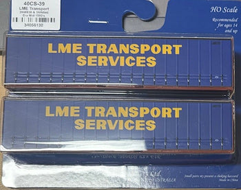 40CS-39 On Track Models - LME Transport Era:Mid 1900's Container no 3NW830 & 3NW946