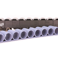 WGL0017 - Cast Concrete 45'0' large pipe load by InFront Models HO