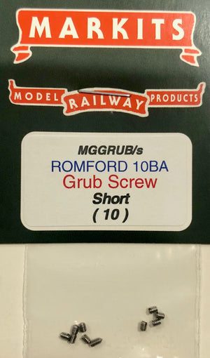 GRUB SCREW 10BA SHORT (10) - ROMFORD MARKITS *