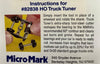 BEARING TOOL For HO Bogies-Truck (deepens) bearings hole - Micro-Mark Truck Tuner.