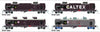 NTAF 001 (4 in Pack) AMPOL BLOCK TRAIN TANKER Rail Tank Car NSWSRA - SDS MODEL