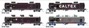 NTAF 001 (4 in Pack) AMPOL BLOCK TRAIN TANKER Rail Tank Car NSWSRA - SDS MODEL