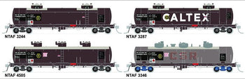 NTAF 001 (4 in Pack) AMPOL BLOCK TRAIN TANKER Rail Tank Car NSWSRA - SDS MODEL