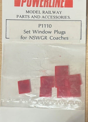 P1110 POWERLINE Parts Window Plugs for NSWGR Coaches
