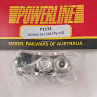 P1233 POWERLINE Wheel Set STD (Tyred)