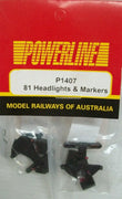 P1407 POWERLINE Parts - 81 Headlights & Markers
