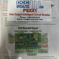 DCC Specialties -PSXX1 Power Shield DCC Solid-State Power District Circuit Breaker -- 1 Block, 0-10 Amps