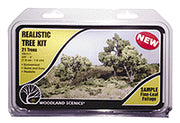 Woodland Scenics -  Green Deciduous -- Medium Green - 3/4 to 3" 1.9 to 7.6cm Tall pkg(21)
