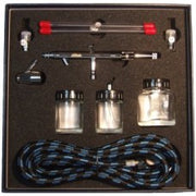 RUNAWAY 13 - AB-131BKX Double Action Siphon Feed Aluminium Airbrush Deluxe Set