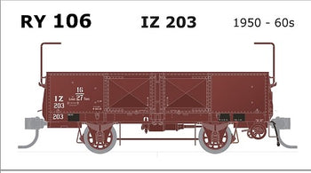 SDS MODELS - IZ 203 Open Wagon 1950-1960's   - Single Car - RY106