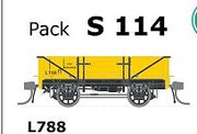 S Wagon  - S 114 - L788 single WAGON with Spoked Wheels, no Buffers