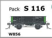 S Wagon - S 116 - W856 single WAGON with Disc Wheels, no Buffers
