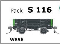 S Wagon - S 116 - W856 single WAGON with Disc Wheels, no Buffers