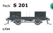 S Wagon  -S 201 - L724 WAGON with Spoked Wheels, with Buffers