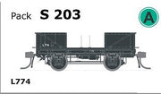 S Wagon  -S 203 - L774 WAGON with Disc Wheels, no Buffers