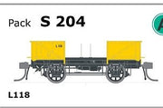 S Wagon  -S 204 - L118 WAGON with Spoked Wheels, no Buffers