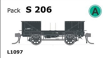 S Wagon  -S 206 - L1097 WAGON with Spoked Wheels, no Buffers