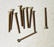 16BA CHEESEHEAD 3/8 inch BRASS SCREWS Qty 10