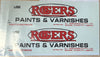 022 -  HO - V.R U Van Rogers Paint & Varnishes (4 Wheeler)   -Decal SOAK