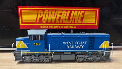 T Class, Series 3, Low Nose (T4) WCR T369 West Coast Railway - DC/DCC Decoder installed Non Sound - 2nd Hand  MINT - Powerline