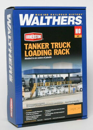 Walthers: Tanker Truck Loading Rack -- Kit - 7 x 3-1/2 x 3-3/16" 17.8 x 8.9 x 8.1cm)