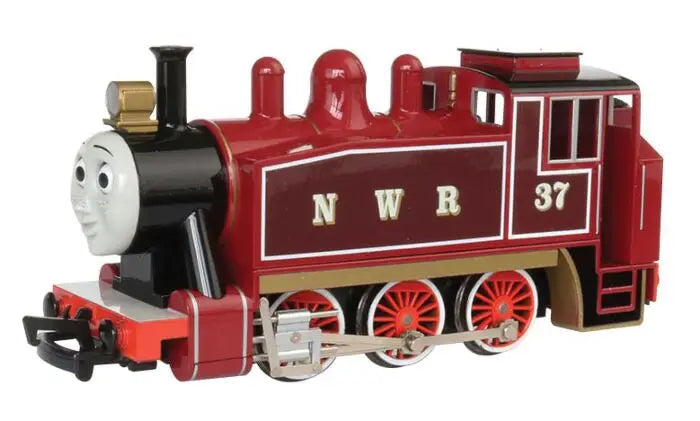 Thomas and Friends(TM) Locomotive with Moving Eyes -- North Western Railway #37 "Rosie" (red, brown, white, black) HO  - THOMAS & FRIENDS™,