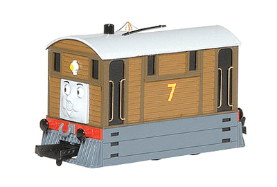 Thomas & Friends(TM) -- Toby the Tram Engine #7 (brown, gray) HO Gauge