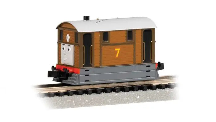 Thomas & Friends(TM) -- Toby the Tram Engine #7 (brown, gray) 'N Scale'