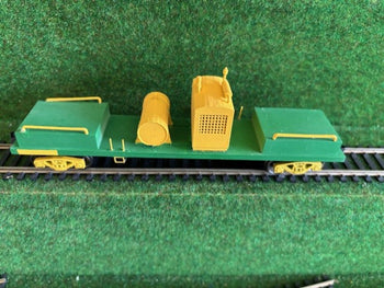 ANR Way & Works Flat Wagon with Generator & tank well built model with Kadee couplers & metal wheels - 2nd hand sale