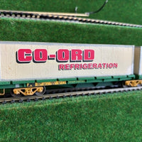 2nd hand - AQKY 18-S - Australian National Flat Wagon with 2 Containers