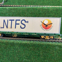 2nd hand - AQKY 18-S - Australian National Flat Wagon with 2 Containers