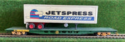 2nd hand - AQMX 2047 - Australian National with Jetspress road express truck trailer on wagon