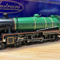 2nd Hand - STEAM LOCOMOTIVE NSWGR C36 class - 3609 Green Livery 'Hawkesbury'  DC Model- Austrains Models