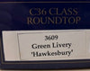 2nd Hand - STEAM LOCOMOTIVE NSWGR C36 class - 3609 Green Livery 'Hawkesbury'  DC Model- Austrains Models